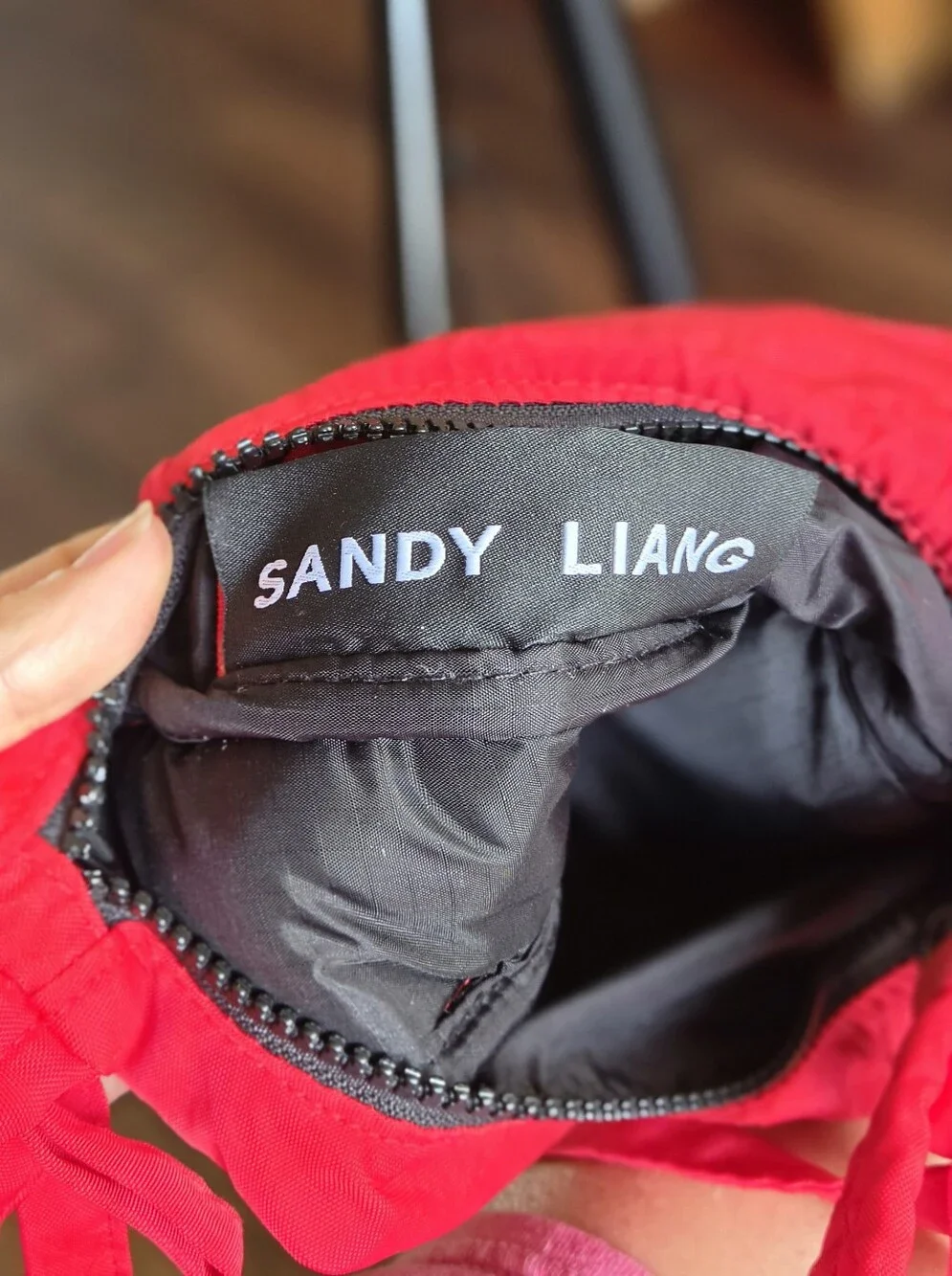 BAGGU x Sandy Liang Mini Bow Bag - Candy Apple Red NWOT